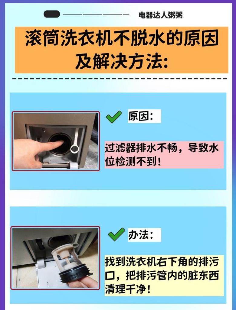 滚筒脱水一直低速转不脱水