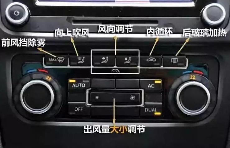 汽车空调按键怎么用