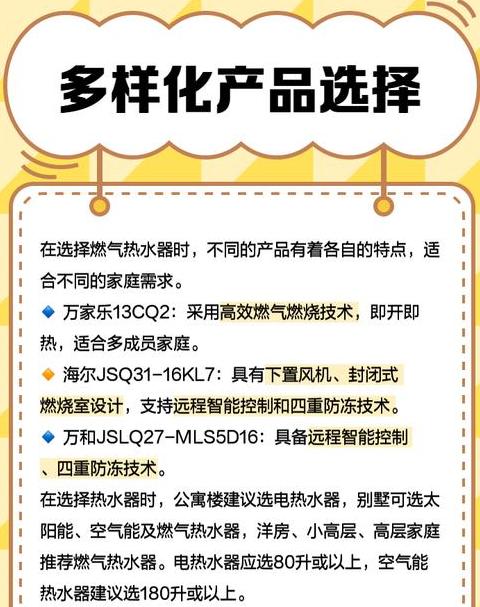 恒温热水器卖点